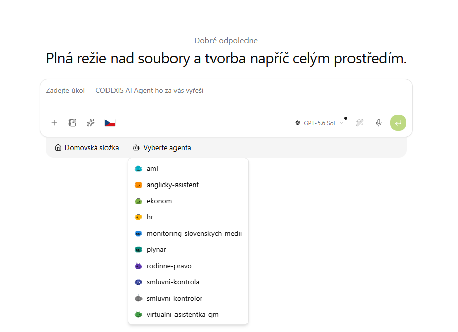 Výber agenta