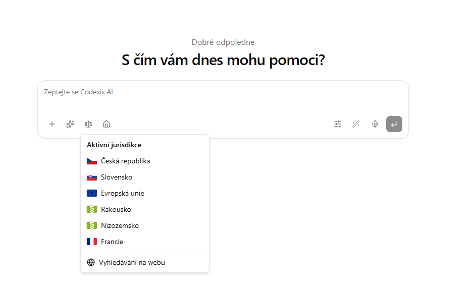 Nastavenie aktívnej jurisdikcie