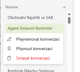 Pripnutie konverzácie