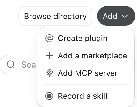 ChatGPT: ponuka Add MCP server v nastaveniach Plugins